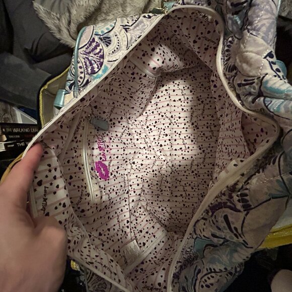 Luv‎ Betsey Johnson Mermaid Weekender Bag Quilted & Faux Leather EXCELLENT Cond. - Picture 5 of 9